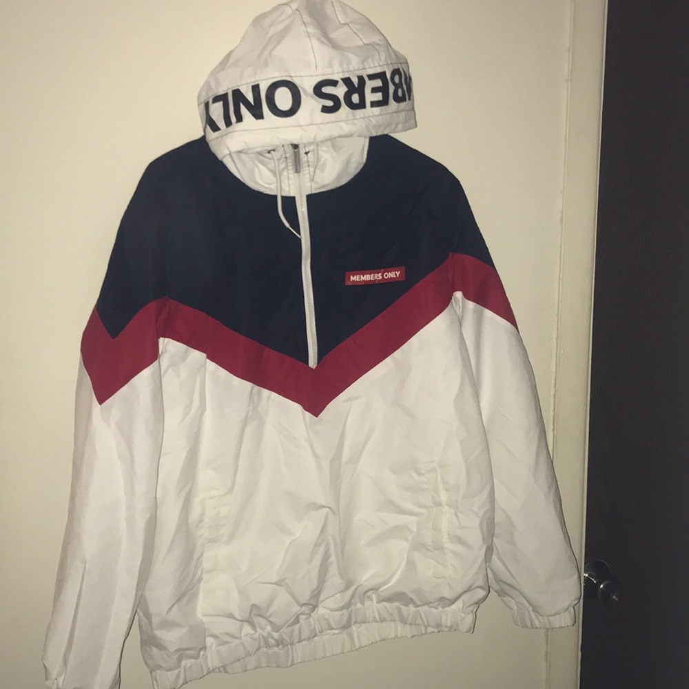 MEMBERS ONLY zip up windbreaker jacket BRAND NEW